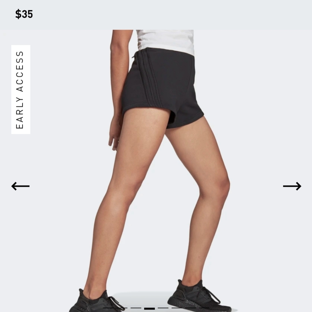 ADIDAS SPORTSWEAR FUTURE ICONS 3-STRIPES SHORTS size small